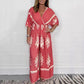🔥49% Rabatt auf den heißen Verkauf💃Jumpsuit mit V-Ausschnitt und weitem Bein für Damen